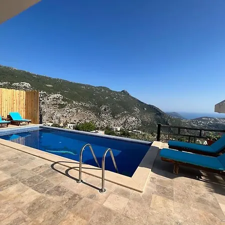 Kalkan'da Tas Mimarili, Havuzlu Villa-awz116 * كاس