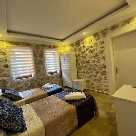 Kalkan'da Tas Mimarili, Havuzlu Villa-awz116 فيلة *