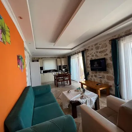 فيلة Kalkan'da Tas Mimarili, Havuzlu Villa-awz116 *