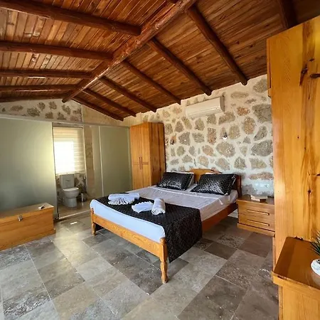 Kalkan'da Tas Mimarili, Havuzlu Villa-awz116 *