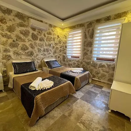 Villa Kalkan'da Tas Mimarili, Havuzlu Villa-awz116 Kaş