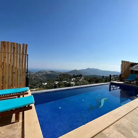Kalkan'da Tas Mimarili, Havuzlu Villa-awz116 Villa Kaş