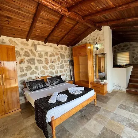 Villa Kalkan'da Tas Mimarili, Havuzlu Villa-awz116 *